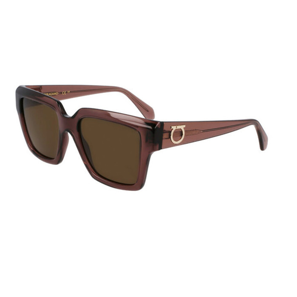 Salvatore Ferragamo SF2014S Sunglasses Transparen Mauve Rectangle